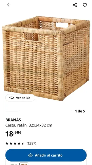 Mueble Kallax Ikea Negro y Madera