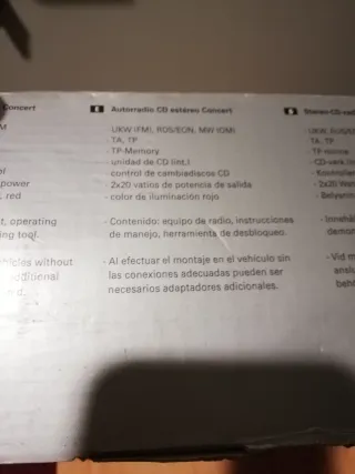 RADIO CD AUDI CONCERT II