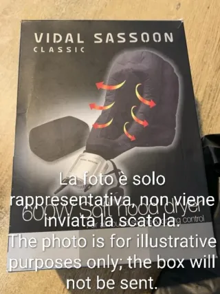 Asciugacapelli Vidal Sassoon Soft Hood VS292