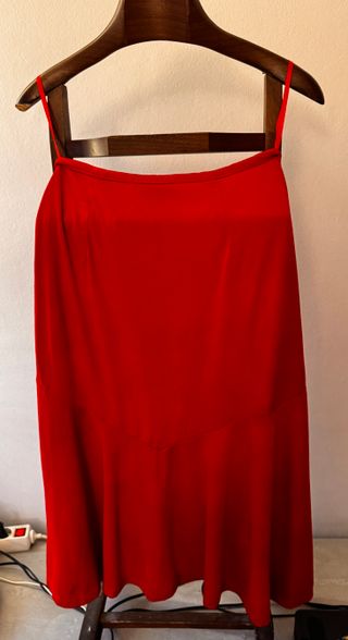 Falda midi roja Insolite Talla M