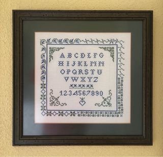 Cuadro Punto de Cruz Alfabeto Números