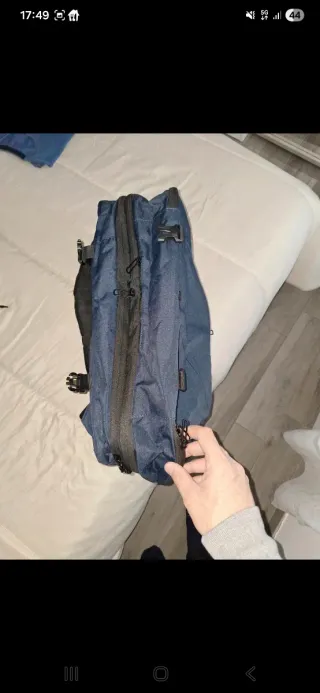 Zaino da viaggio blu/grigio