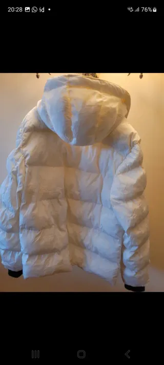 Parka de Plumas Blanca