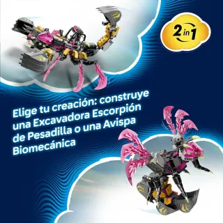 LEGO DREAMZzz Excavadora Escorpión 2en1