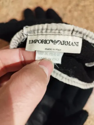 Guantes Emporio Armani Negros