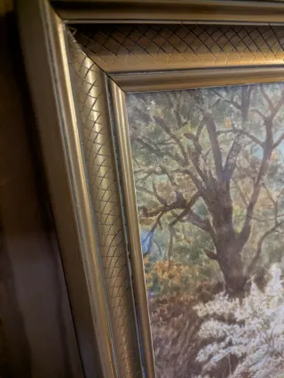 Cuadro obra de arte paisaje Llaveria