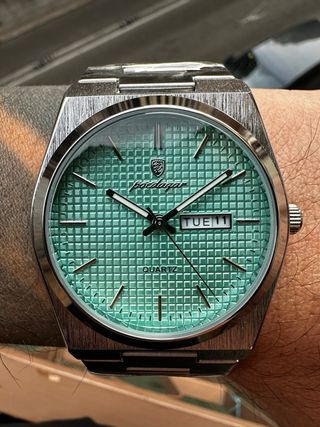 Reloj Poedagar Plata y Turquesa Nuevo