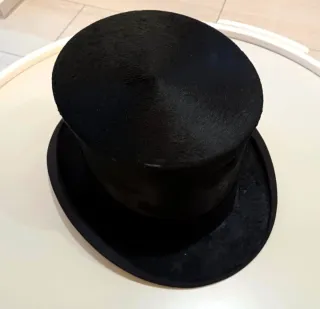 Chistera antigua 1900 Piel Alemania Lujo Talla M