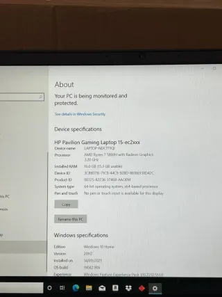 Portátil Gaming HP Pavilion 1TB Ryzen 7 15.6FHD