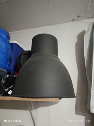 Lámpara colgante negra Ikea