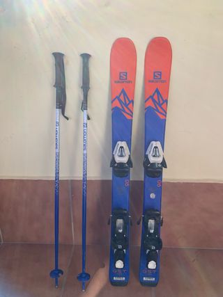 Sci Salomon QST 90 + bastoni Salomon + scarponi