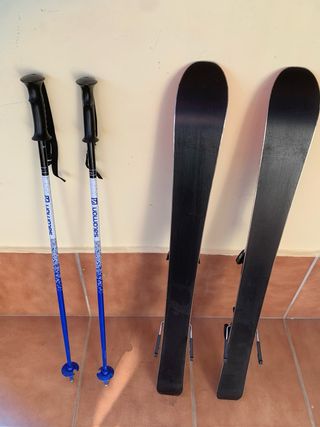 Sci Salomon QST 90 + bastoni Salomon + scarponi