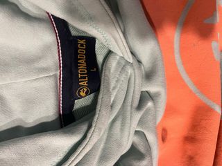 Sudadera Altonadock verde y naranja