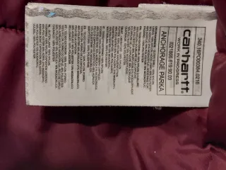 Parka Carhartt Anchorage Talla M Granate