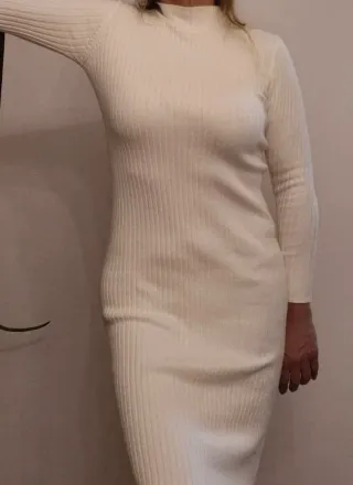 Vestido Mulaya Blanco Talla M