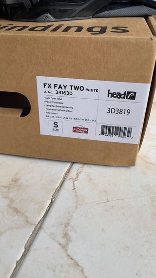 Fijaciones Snowboard Head FX Fay Two Talla S