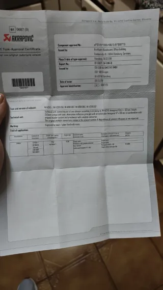 Escape Akrapovic Honda Hornet 600