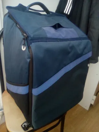 Mochila de reparto expandible azul