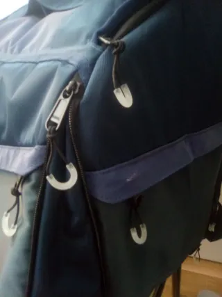 Mochila de reparto expandible azul