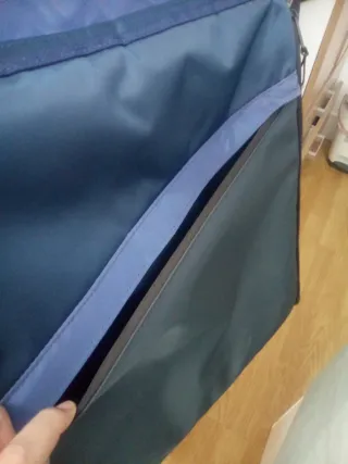 Mochila de reparto expandible azul