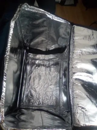 Mochila de reparto expandible azul