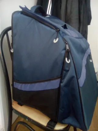 Mochila de reparto expandible azul