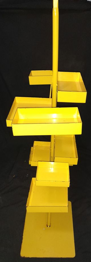 Expositor Metálico Vintage Amarillo