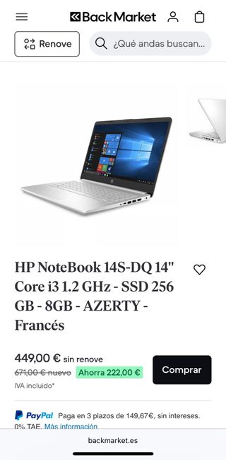 Portatile HP Notebook 14s-dq1033ns