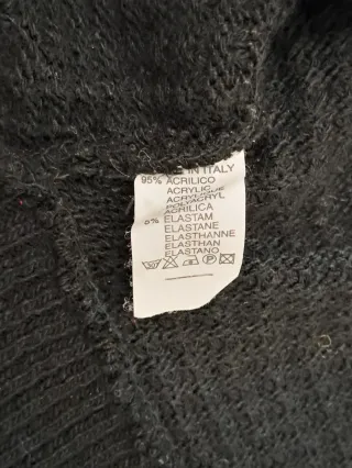 Gilet nero con cintura S/M