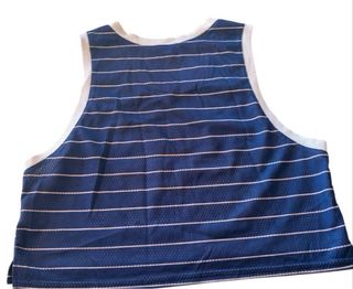 Canotta Alcott S righe blu e bianche