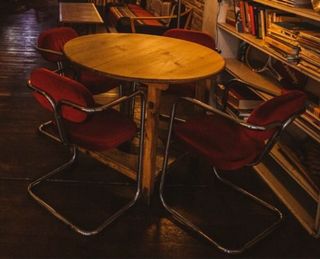 Sillas vintage cantilever metal terciopelo