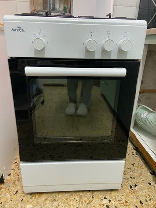Cocina gas butano 3 fogones y horno