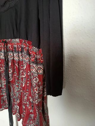 Blusa Talla 40 Punto y Tela