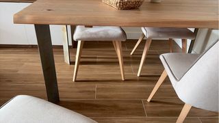 Mesa Comedor Madera Maciza Industrial