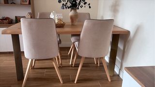 Mesa Comedor Madera Maciza Industrial