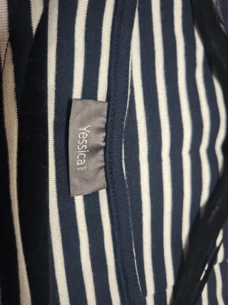 Vestido Rayas Manga Campana