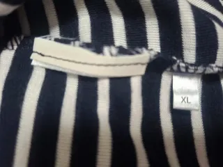 Vestido Rayas Manga Campana