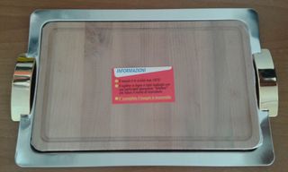 Vassoio Tagliere Giugiaro Design in acciaio 18/10