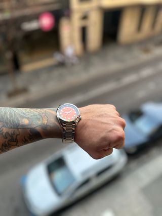 Reloj Curren Naranja y Plateado