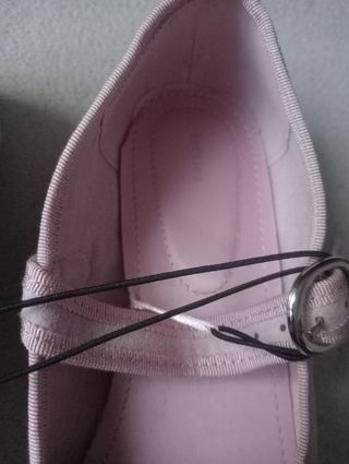 Manoletinas rosas talla 38