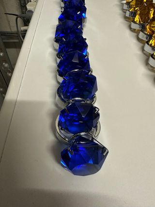 Portatovaglioli con diamanti  colorati