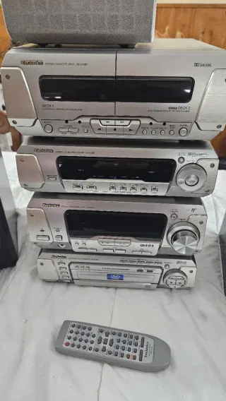 Equipo Hi-Fi Technics DV280 Plata/Negro