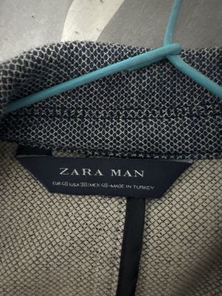 Americana Zara Hombre Azul