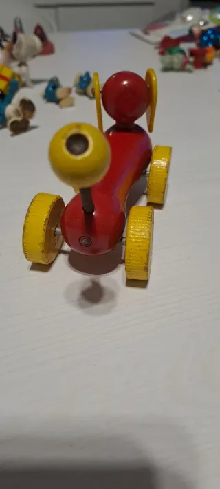 Cane bassotto Brio in legno vintage