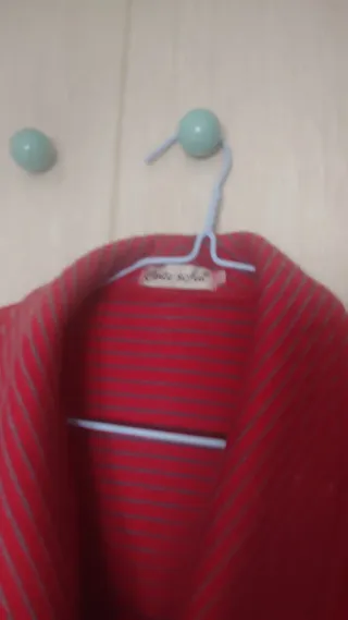 Bata de casa mujer roja talla única