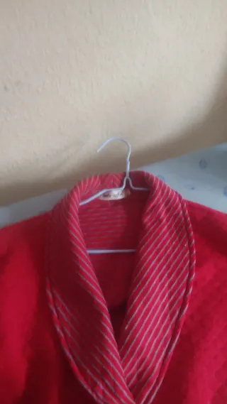 Bata de casa mujer roja talla única