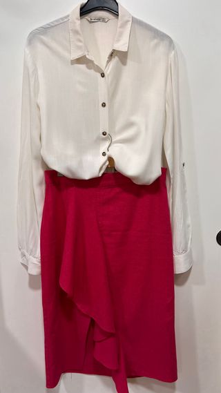 Falda midi Zara - Talla S