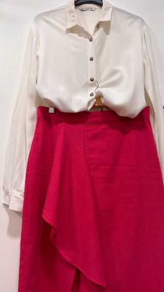 Falda midi Zara - Talla S