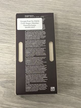 Google Pixel 9a Negro Obsidiana 256Gb