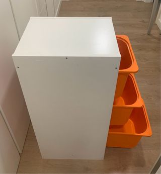 Mueble Almacenaje Juguetes IKEA cajones colores